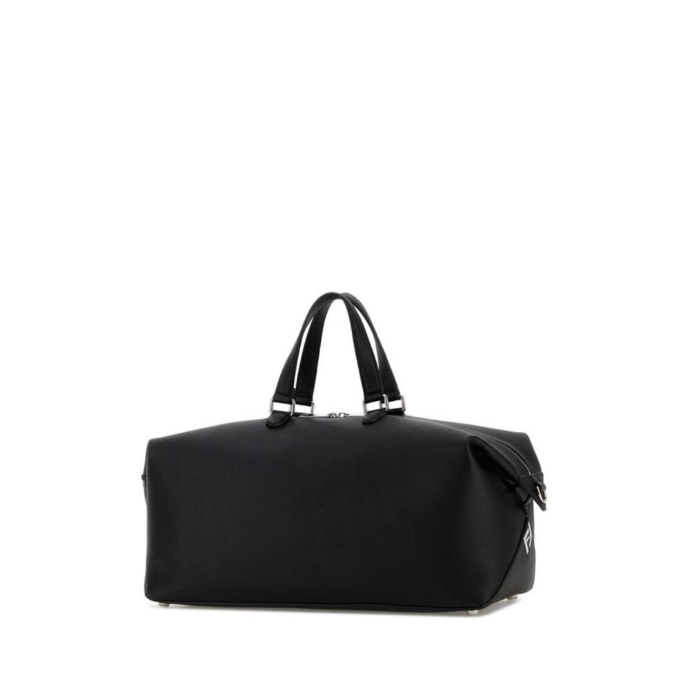 Fendi Men Black Leather Fendi Lui 45 Travel Bag - Picture 2 of 2